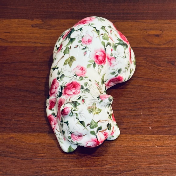 🌟4xHP🌟VTG Porcelain Sleeping Pink Chintz Cat Figurine Formalities Baum Brothers - Picture 2 of 7